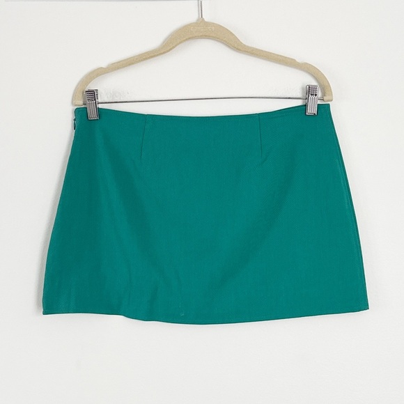 A.L.C. Rylee Crepe Mini Skirt Jade Size 6 NWT - Picture 9 of 10